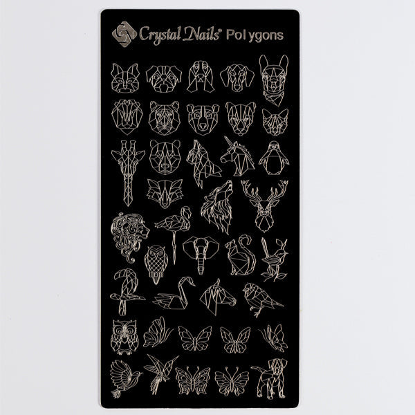 Nail stamp templates- polygons