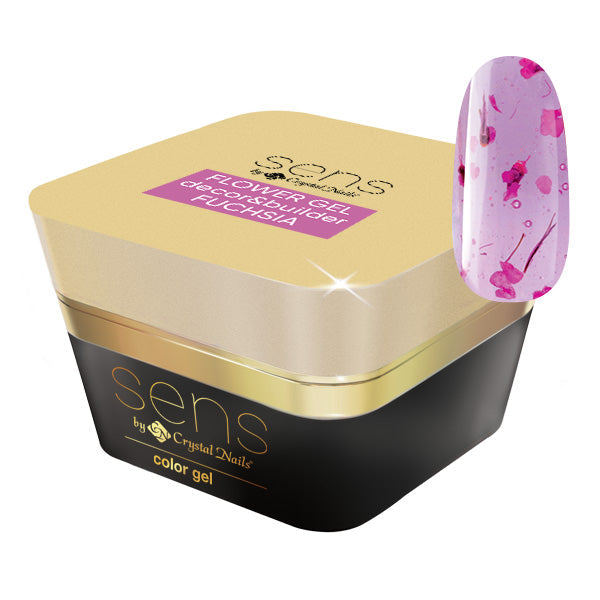 CN sens FLOWER decor & builder gel Fuchsia 5ml THF HF
