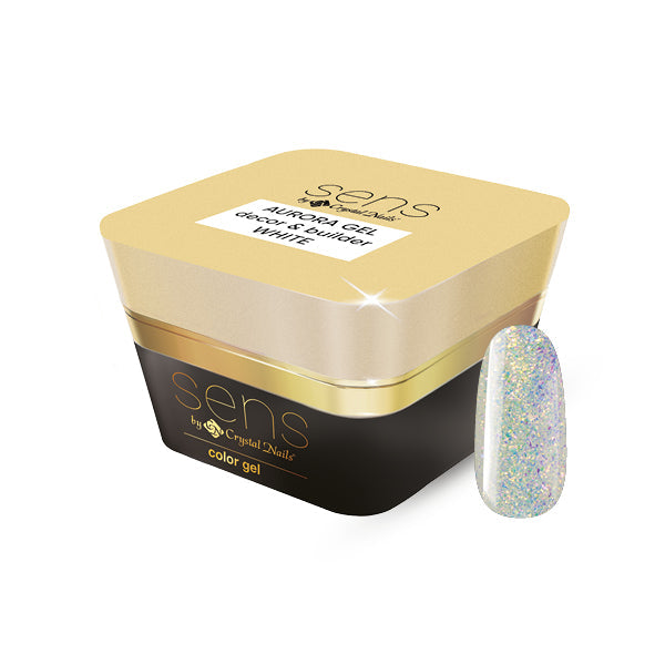 Sens Aurora decor & builder gel 5ml #01 - white THF HF