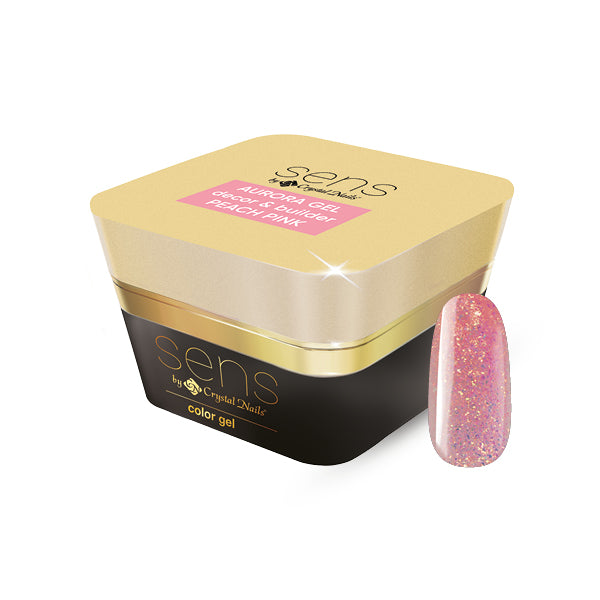 Sens Aurora decor & builder gel 5ml #02 - peach pink THF HF