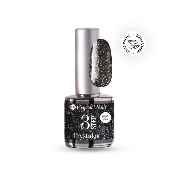 CN 3S HEMA FREE CrystaLac 4ml #08FP Full Platinum - Dark Shadows THF HF