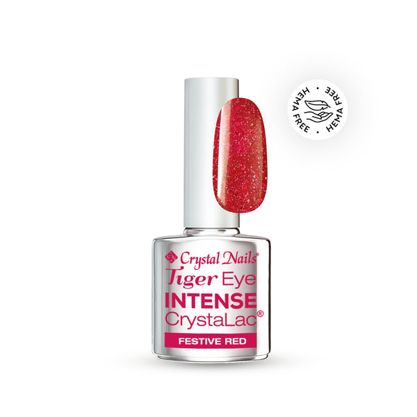 CN Crysta-lac 4ml Intense Tiger Eye #Festive Red THF HF