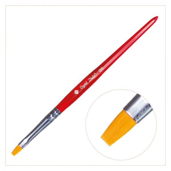 CN Brush - GEL 6 - Clear Red handle