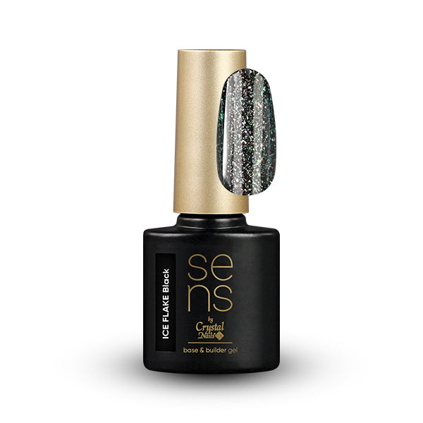 SENS ICE FLAKE base&builder gel - black 10ml THF HF