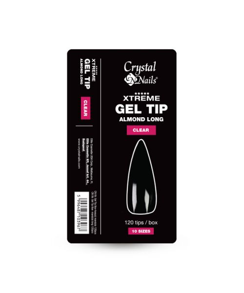 xtreme gel tip box almond long 120 pcs