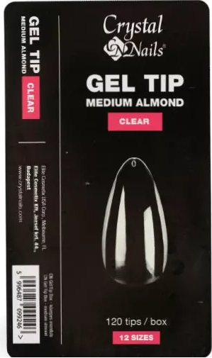 CN GEL TIP BOX MEDIUM ALMOND 120 PCS