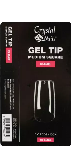 CN GEL TIP BOX MEDIUM SQUARES 120 PCS