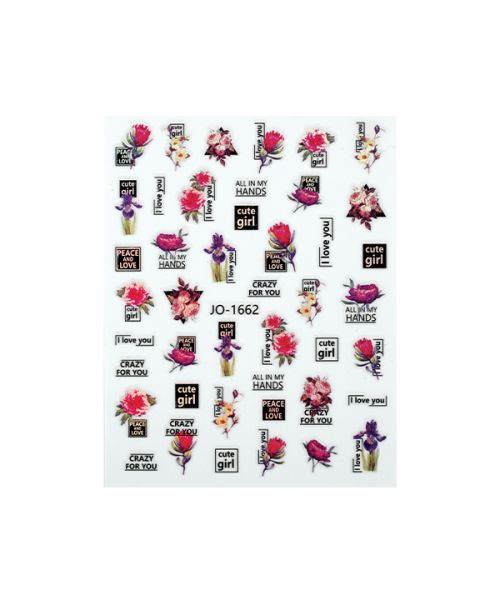 Cn nail stickers (Jo-1662) glowing blosson