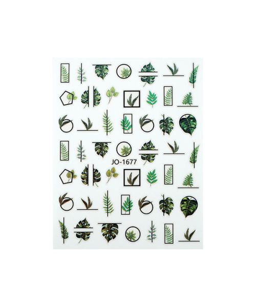 Cn nail stickers (jo-1677)wild greeny