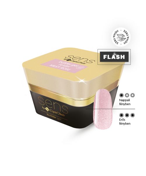 CN SENS builder gel - Flash Milky Rose 12ml HF