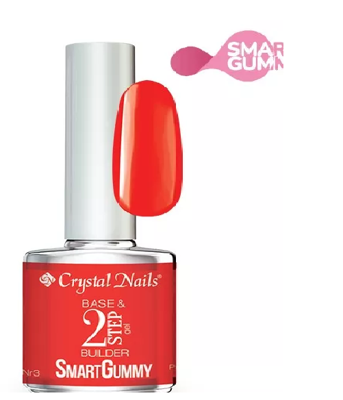 CN SmartGummy Rubber Base gel - Nr3 Passion Red 8ml THF HF
