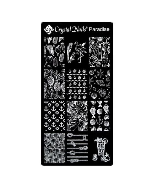Nail stamp - Paradise